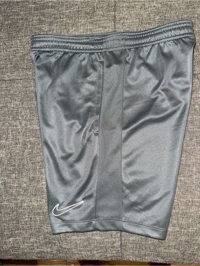 Nike Dark Gray Dri-FIT Training Shorts with White Swoosh